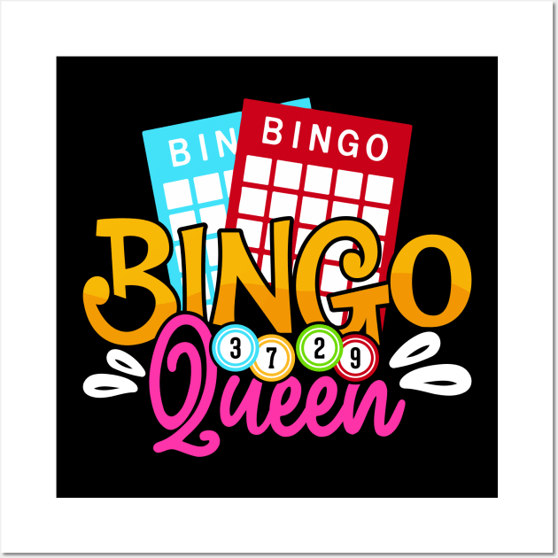 Bingo Queen T shirt For Women Wall Art by Xamgi